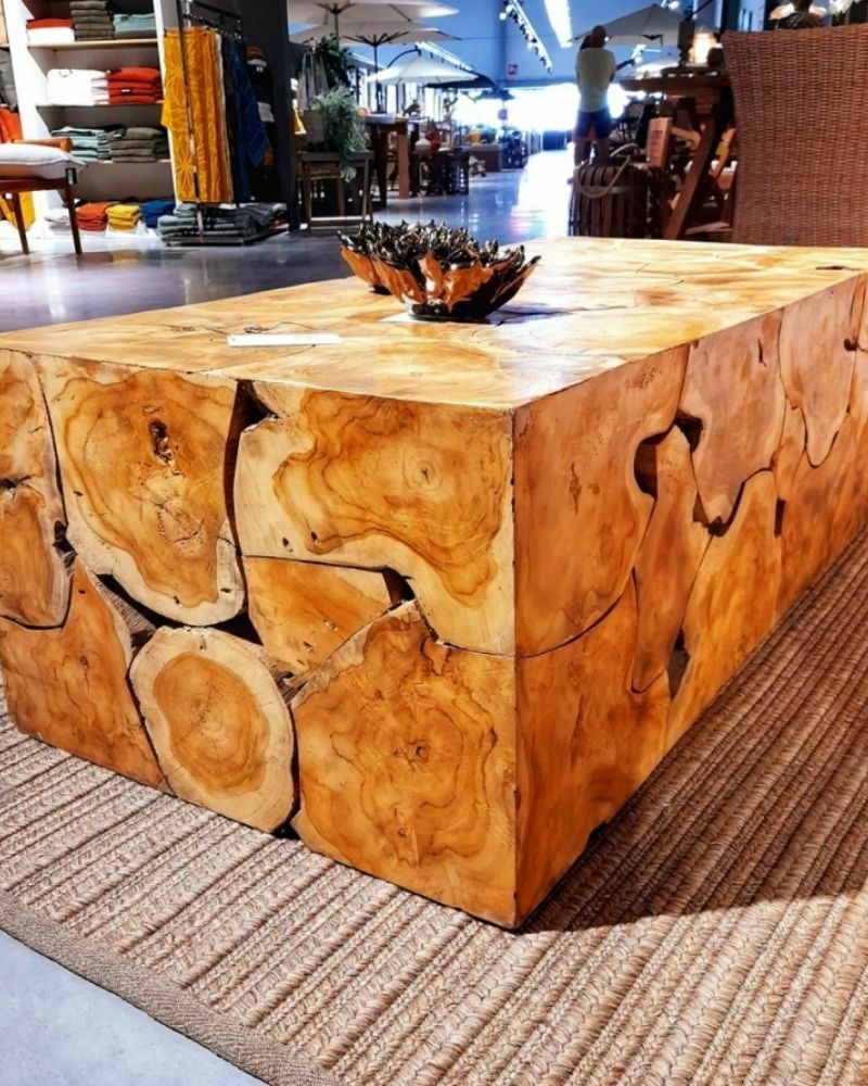 Muebles de madera natural seleccionados por Albir Colonial Altea